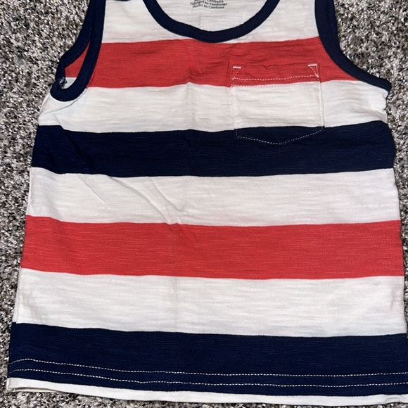 Carters Brand Red White & Blue Tank Top Size 24 Months Great Condition - Picture 4 of 6